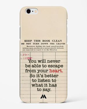 Listen to your Heart Hard Case Phone Cover (Apple)