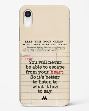 Listen to your Heart Hard Case Phone Cover (Apple)