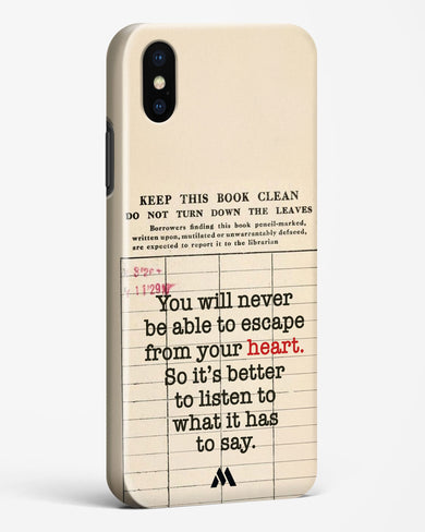 Listen to your Heart Hard Case Phone Cover (Apple)