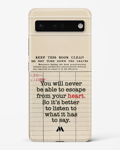 Listen to your Heart Hard Case Phone Cover (Google)