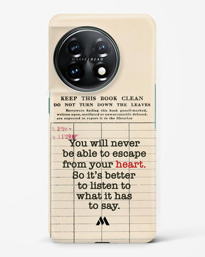 Listen to your Heart Hard Case Phone Cover (OnePlus)