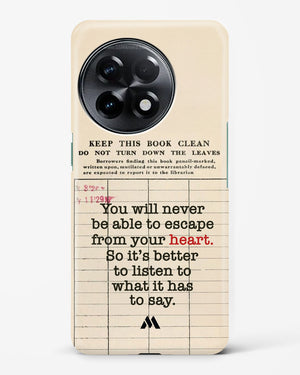 Listen to your Heart Hard Case Phone Cover (OnePlus)