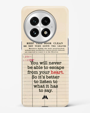 Listen to your Heart Hard Case Phone Cover (OnePlus)