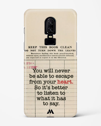 Listen to your Heart Hard Case Phone Cover (OnePlus)