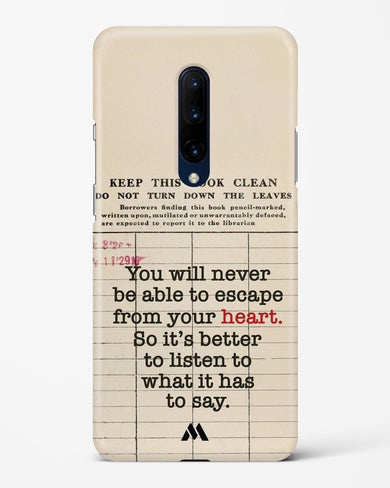 Listen to your Heart Hard Case Phone Cover (OnePlus)