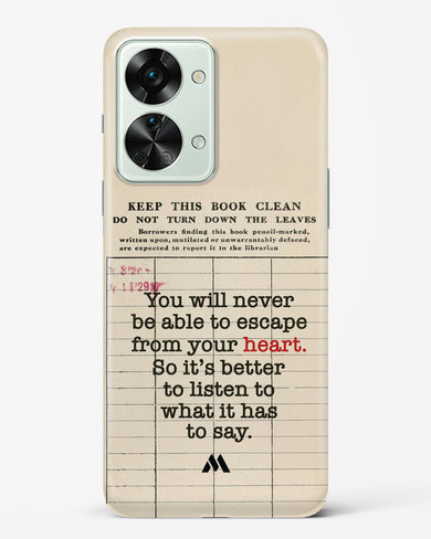 Listen to your Heart Hard Case Phone Cover (OnePlus)