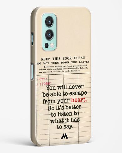 Listen to your Heart Hard Case Phone Cover (OnePlus)