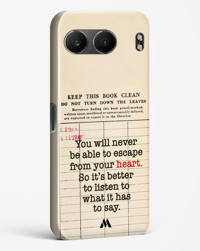 Listen to your Heart Hard Case Phone Cover (OnePlus)