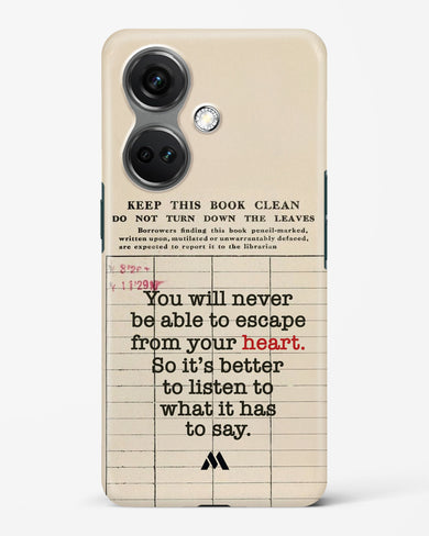Listen to your Heart Hard Case Phone Cover (OnePlus)