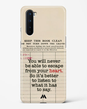 Listen to your Heart Hard Case Phone Cover (OnePlus)