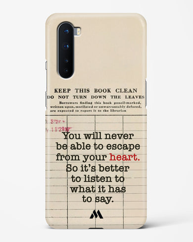 Listen to your Heart Hard Case Phone Cover (OnePlus)