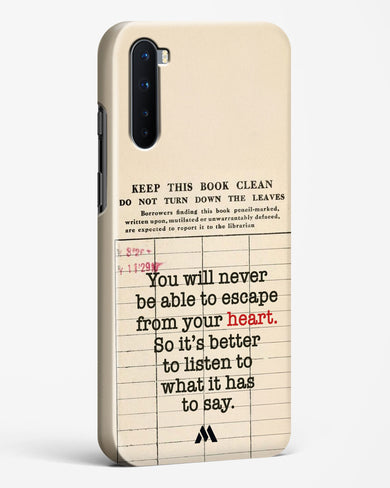 Listen to your Heart Hard Case Phone Cover (OnePlus)