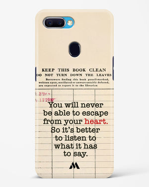 Listen to your Heart Hard Case Phone Cover (Oppo)