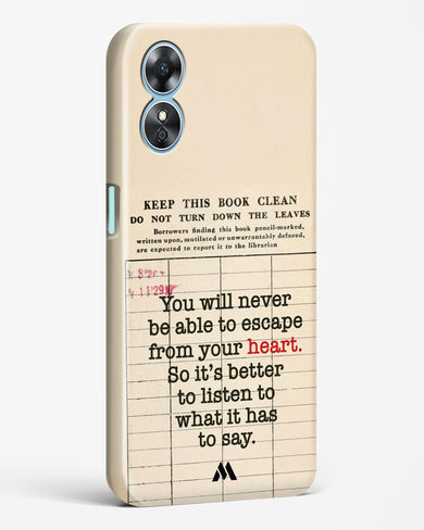 Listen to your Heart Hard Case Phone Cover (Oppo)