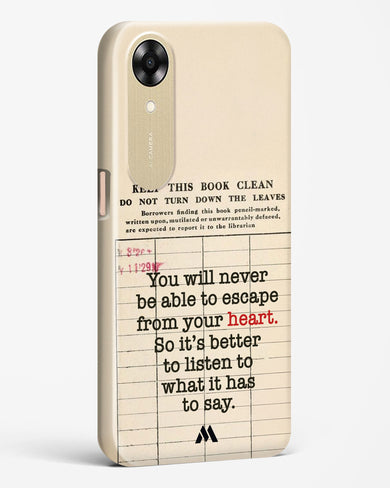 Listen to your Heart Hard Case Phone Cover (Oppo)