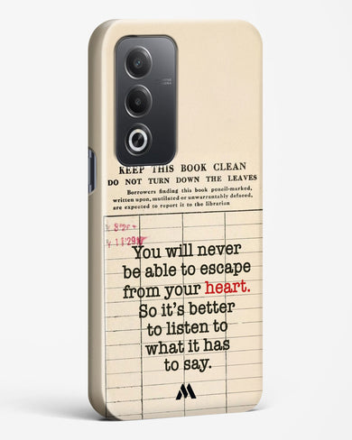 Listen to your Heart Hard Case Phone Cover (Oppo)