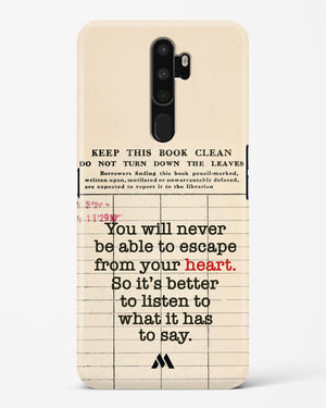 Listen to your Heart Hard Case Phone Cover (Oppo)