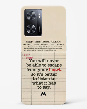 Listen to your Heart Hard Case Phone Cover (Oppo)