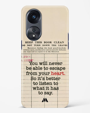 Listen to your Heart Hard Case Phone Cover (Oppo)