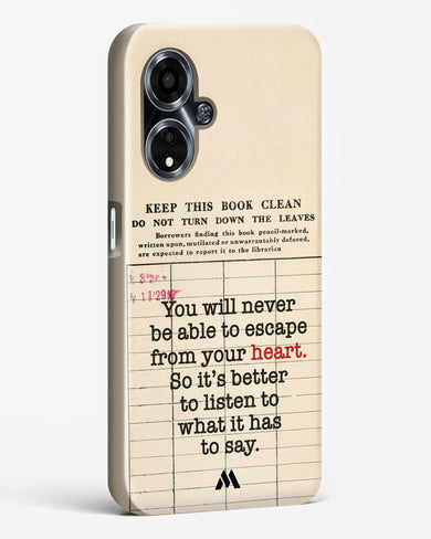 Listen to your Heart Hard Case Phone Cover (Oppo)