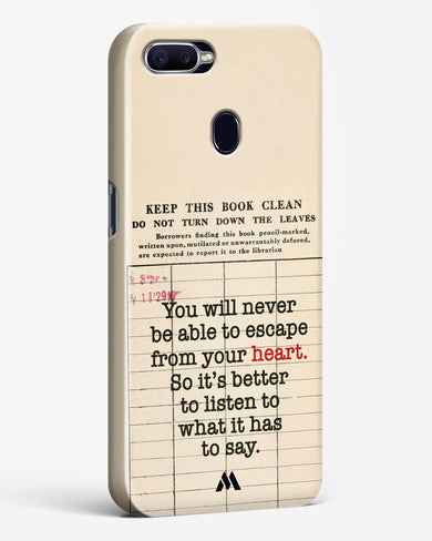 Listen to your Heart Hard Case Phone Cover (Oppo)