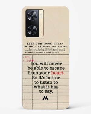 Listen to your Heart Hard Case Phone Cover (Oppo)