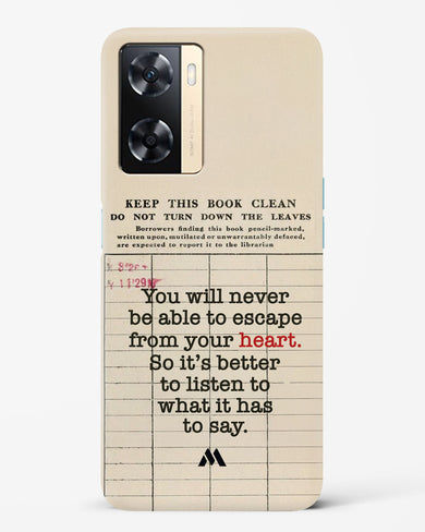 Listen to your Heart Hard Case Phone Cover (Oppo)