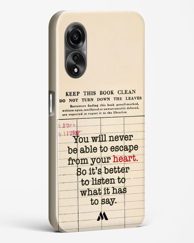 Listen to your Heart Hard Case Phone Cover (Oppo)