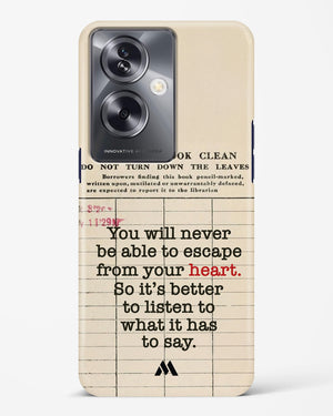 Listen to your Heart Hard Case Phone Cover (Oppo)