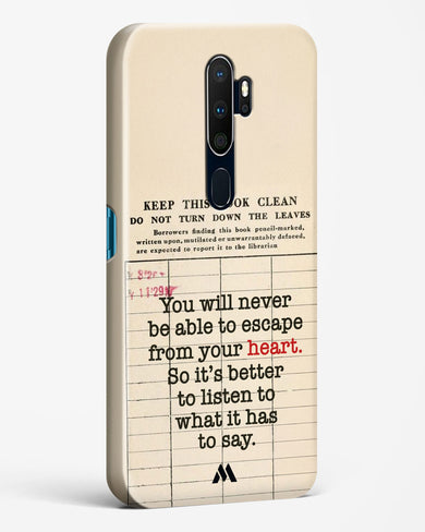 Listen to your Heart Hard Case Phone Cover (Oppo)