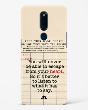 Listen to your Heart Hard Case Phone Cover (Oppo)