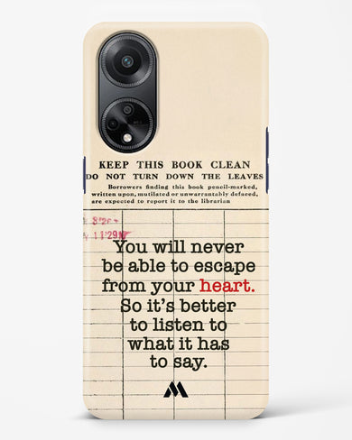 Listen to your Heart Hard Case Phone Cover (Oppo)
