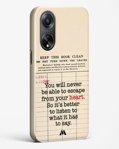 Listen to your Heart Hard Case Phone Cover (Oppo)