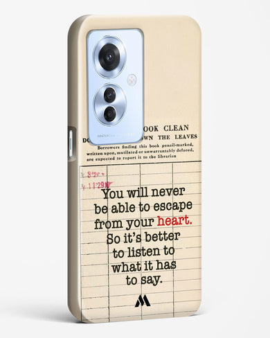 Listen to your Heart Hard Case Phone Cover (Oppo)