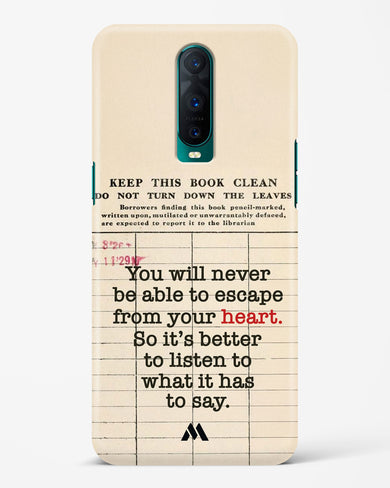 Listen to your Heart Hard Case Phone Cover (Oppo)