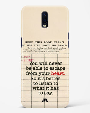 Listen to your Heart Hard Case Phone Cover (Oppo)