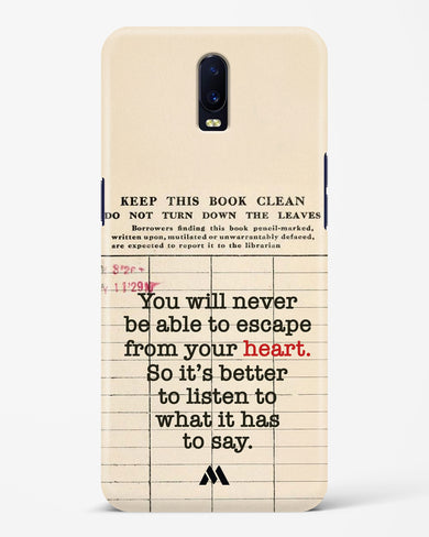 Listen to your Heart Hard Case Phone Cover (Oppo)