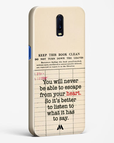 Listen to your Heart Hard Case Phone Cover (Oppo)