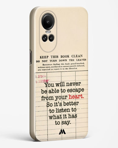 Listen to your Heart Hard Case Phone Cover (Oppo)