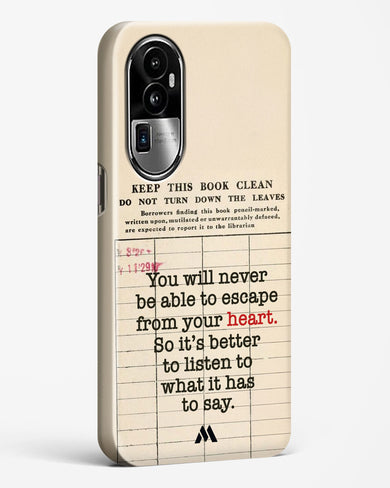 Listen to your Heart Hard Case Phone Cover (Oppo)