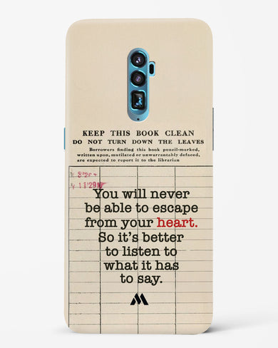 Listen to your Heart Hard Case Phone Cover (Oppo)