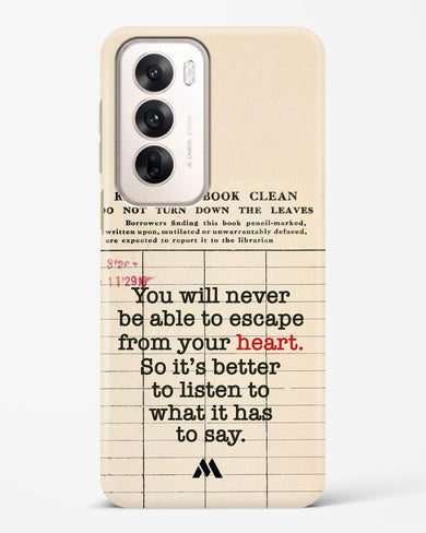 Listen to your Heart Hard Case Phone Cover (Oppo)