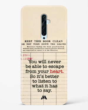 Listen to your Heart Hard Case Phone Cover (Oppo)