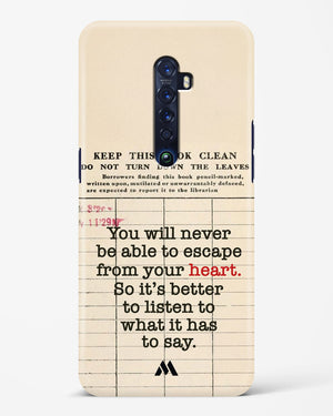 Listen to your Heart Hard Case Phone Cover (Oppo)