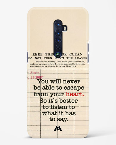 Listen to your Heart Hard Case Phone Cover (Oppo)