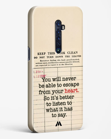 Listen to your Heart Hard Case Phone Cover (Oppo)