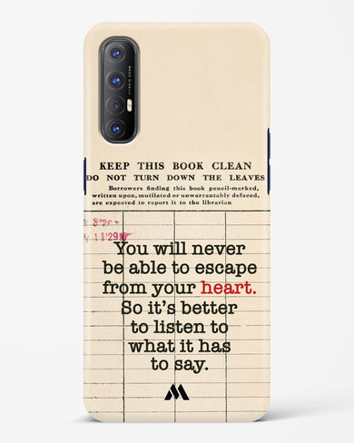 Listen to your Heart Hard Case Phone Cover (Oppo)