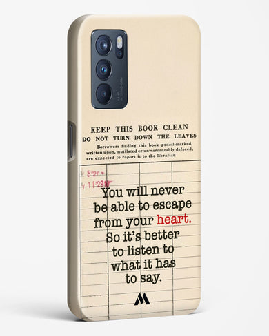 Listen to your Heart Hard Case Phone Cover (Oppo)