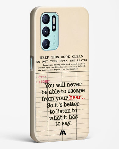 Listen to your Heart Hard Case Phone Cover (Oppo)