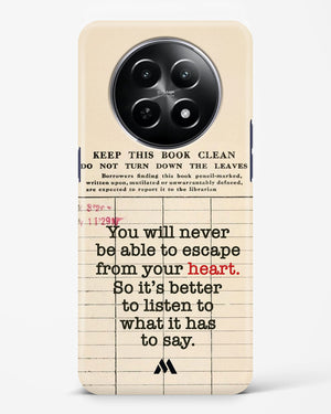 Listen to your Heart Hard Case Phone Cover (Realme)